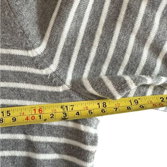 Eddie Bauer Striped Cardigan Sweater - Black Gray White. Button Closure. Size S - Picture 6 of 6